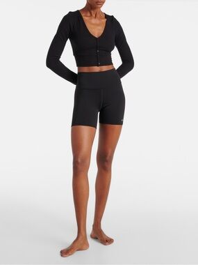 Alo Yoga High Waisted Biker Short in Black